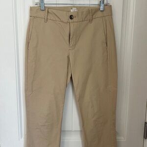 Banana Republic Stretch Ankle, Cuffed Chino, Khaki Size 4